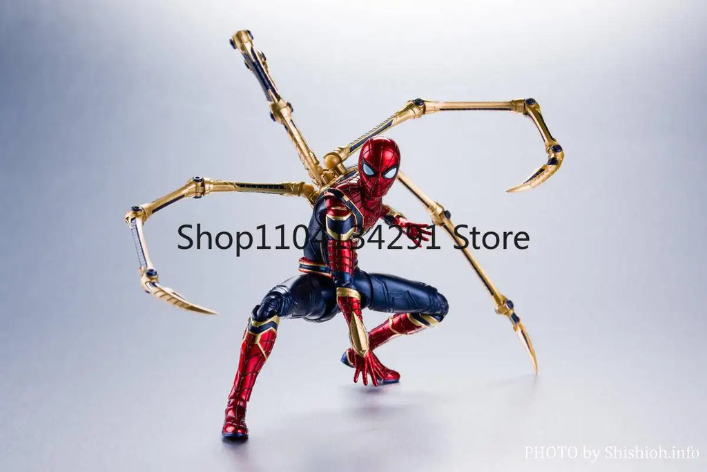 Origina Bandai Avengers：Endgame Spider-Man Iron-Man Captain America S.H.Figuarts Anime Action Figure Collection Figurine Gift