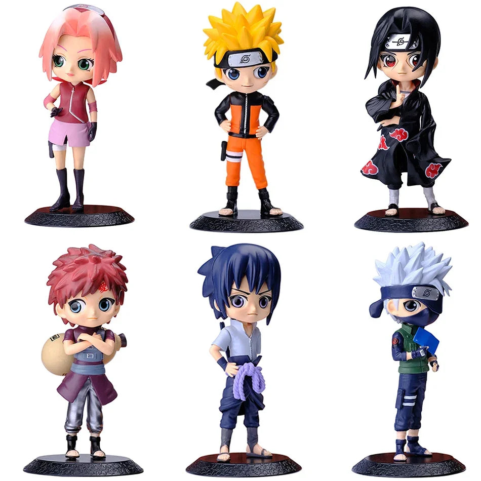 Anime Naruto Figures Sakura Action Uchiha Gaara Kakashi PVC Model Figurines For Decoration Collection Gift Toys 15cm