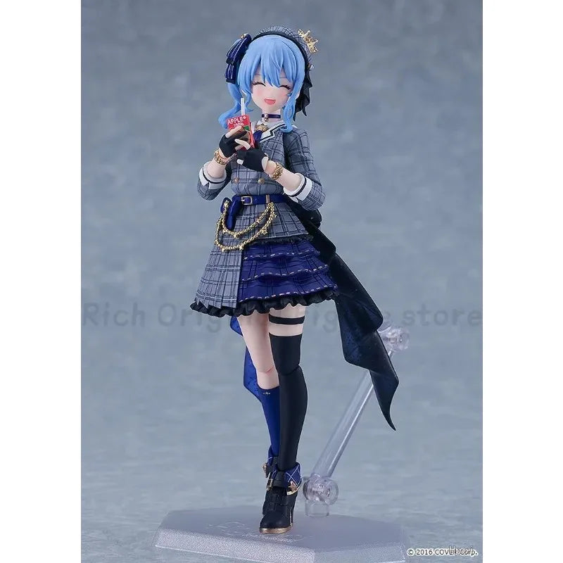 【In Stock】Original Max Factory Figma # 642 Hololive  Hoshimachi Suisei Anime 1/12 Action Figure Model Toy Ornament