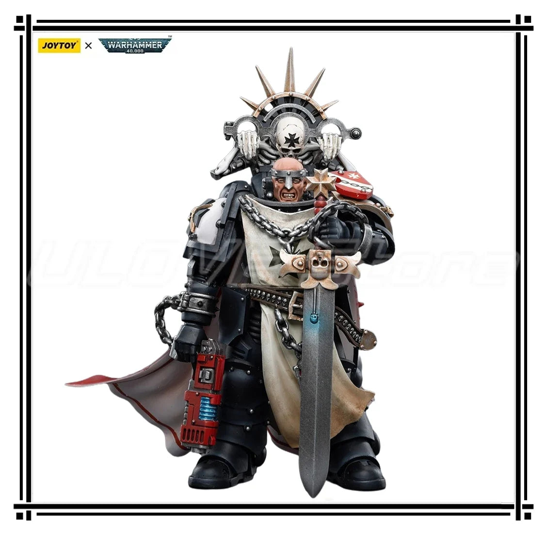 In Stock Original JOYTOY Warhammer 40K BlackTemplarsMarshalBaldeckrath 1/18 Action Figure Model Toys Gift