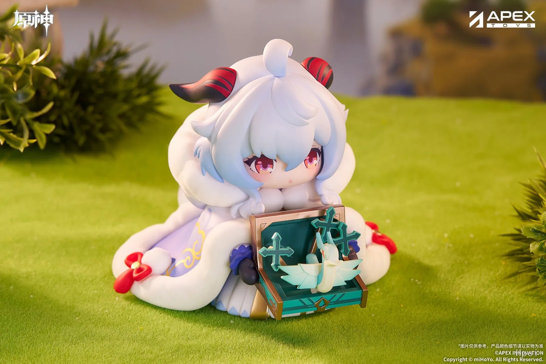 In Stock Original APEX-TOYS Genshin Impact Q Version of The Figure Kang 11CM Anime  Mobile Model Puppet