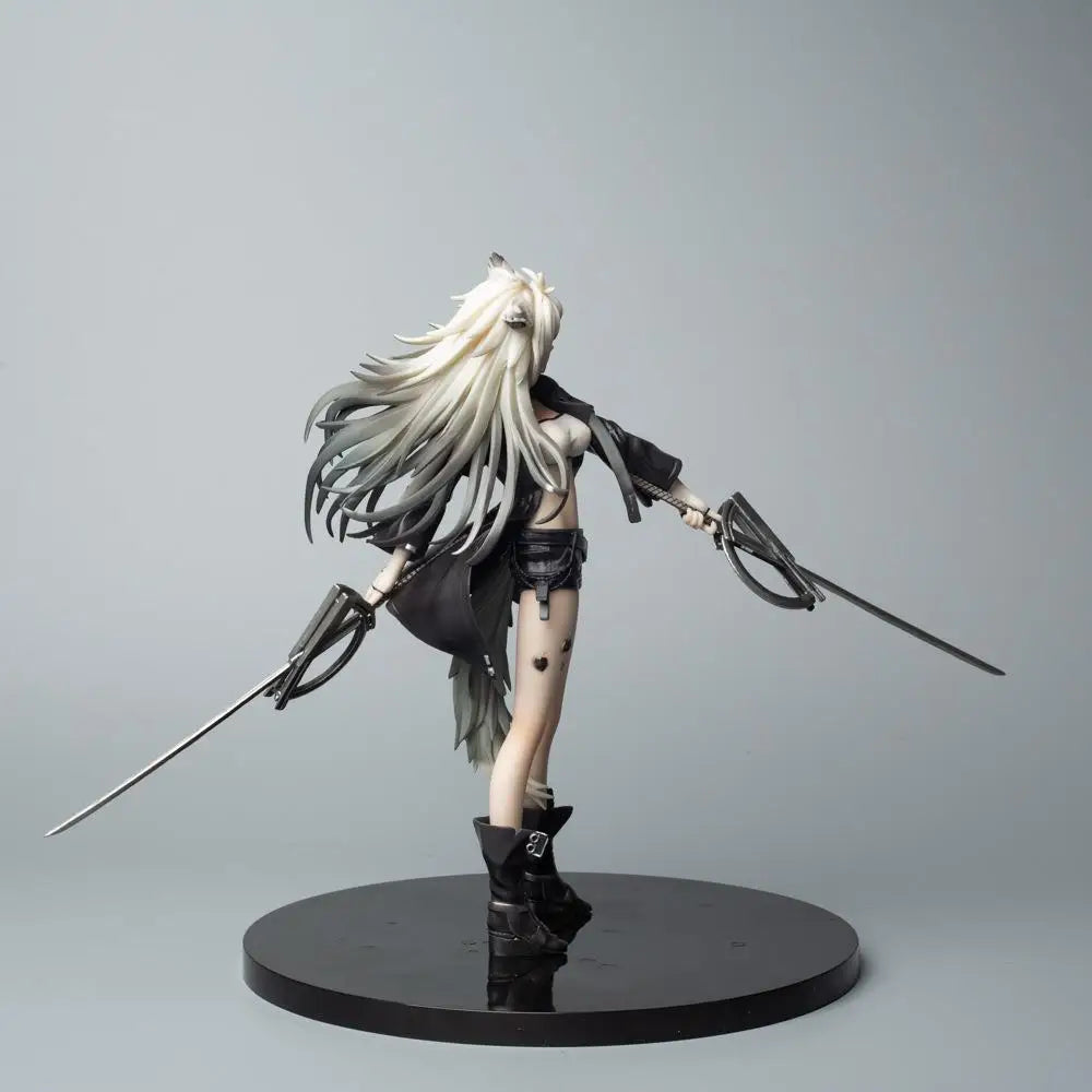 24CM Anime ARKNIGHTS Lappland Figure Game Standing Sword Animation Model Toy Gift Doll Collection Decoration PVC