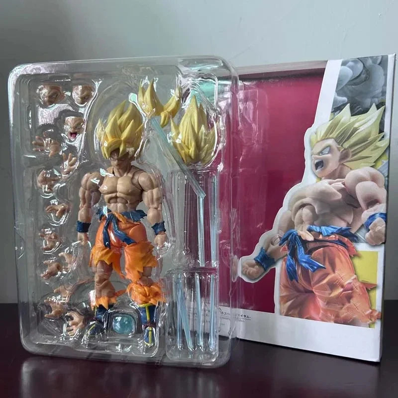 Anime Dragon Ball Z Goku Figure Super Saiyan Battle Damage Shf Figures Pvc Ko Model S.H.Figuarts Action Figure Toy Gift In Stock