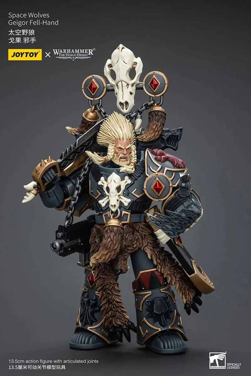 JOYTOY Warhammer The Horus Heresy 1/18 Space Wolves Geigor Fell-Hand Action Figure Model Toy