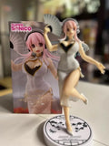 In Stock Genuine Furyu Trio-Try-It Figure Super Sonico The Animation Supersonico White Cheongsam Series Model Toy Collectibles
