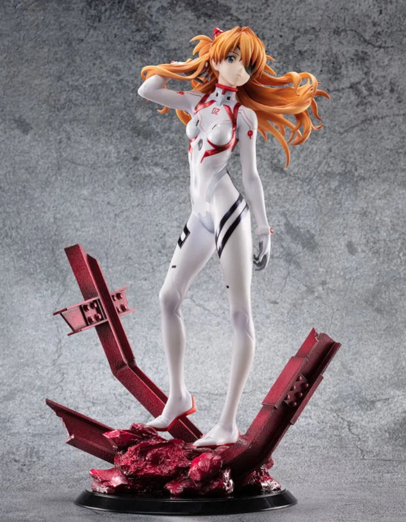 In stock Genuine EVA  Final task Asuka Langley Soryu 27CM PVC Action Anime Figure Model Toys Figure Collection Doll Gift
