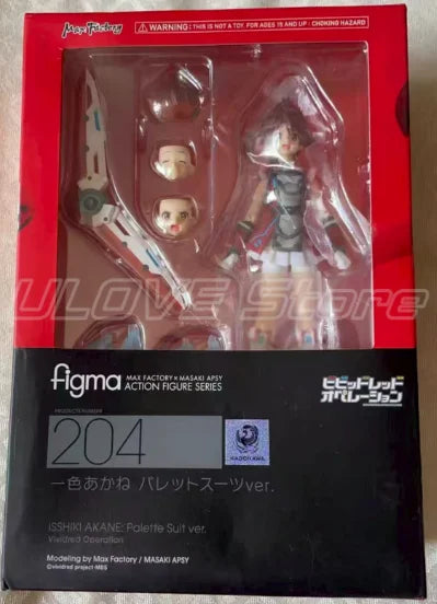 Original Max Factory Figma Vividred Operation Akane Action Figure Anime Figure Model