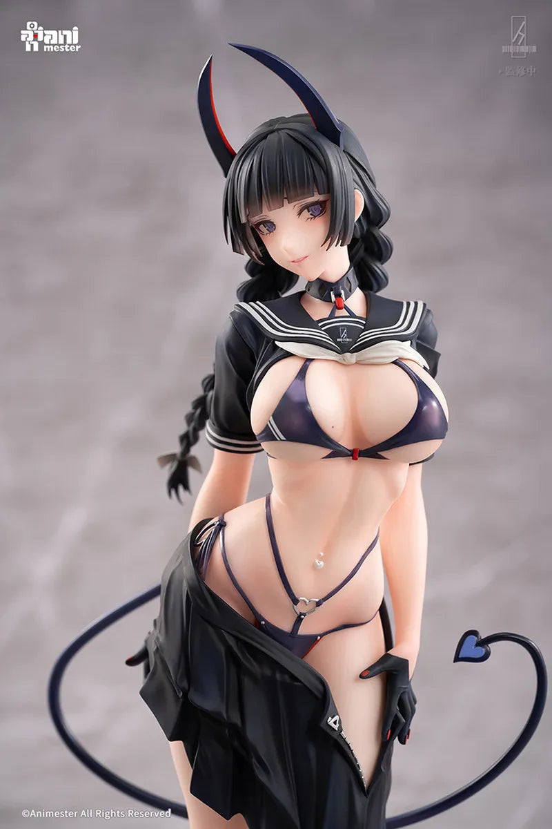 Animester Succubus Class President Mio Nai Figure With Follow Eyes Discipline Committee Member Anime Desk Decor Statue