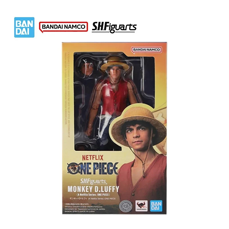 Bandai Original Genuine Figure One Piece Season 1 Model Kit SHF Monkey D. Luffy Collection Action Figure Model Boys Toys Gifts