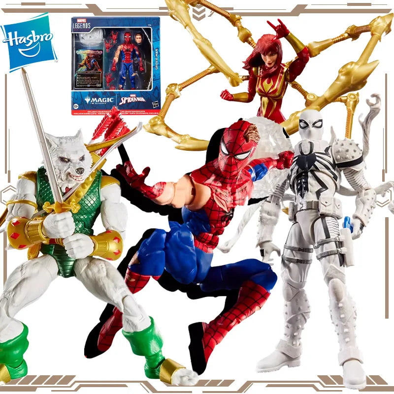 Hasbro Original Marvel Legend Magic SpiderMan Agent Anti-Venom Action Figure Toys for Boys Girls Gift Collectible Ornaments