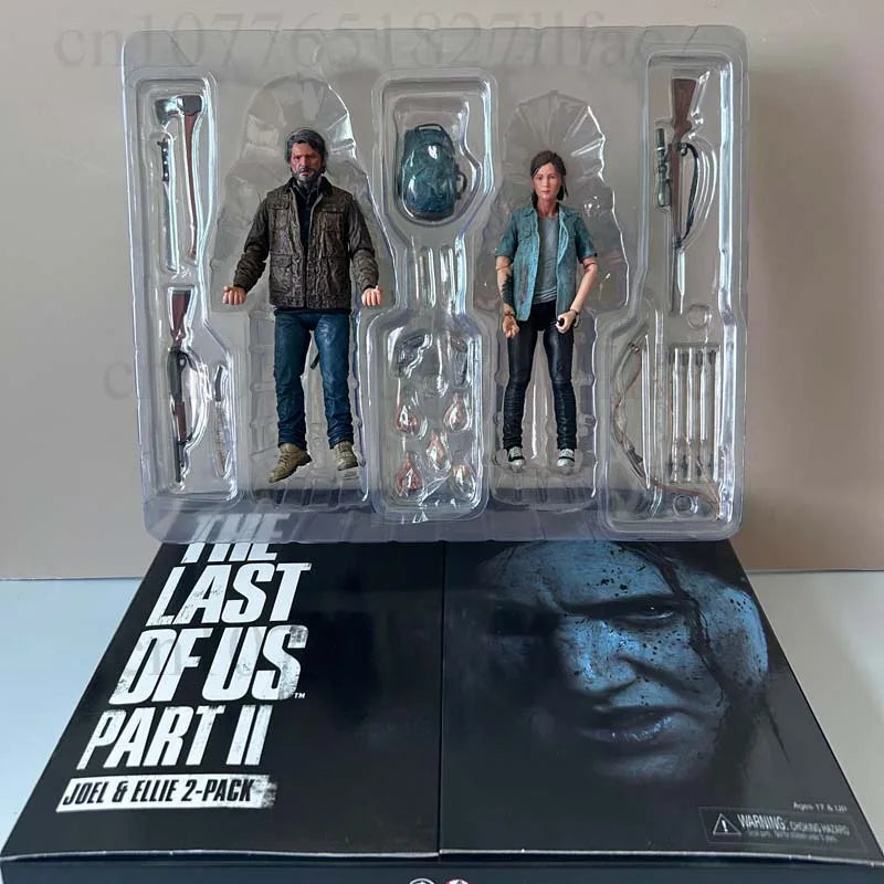 NECA Figure The Last Of Us Part 2 Joel Ellie With Bow Action Figure 18cm 2pcs set Model Toy Joint Movable Doll Christmas Gift