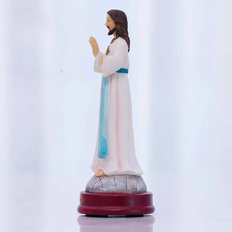 High 13.5CM Classical Hand Raising Figure Ornaments Easter Decoration Resin Crafts Gifts