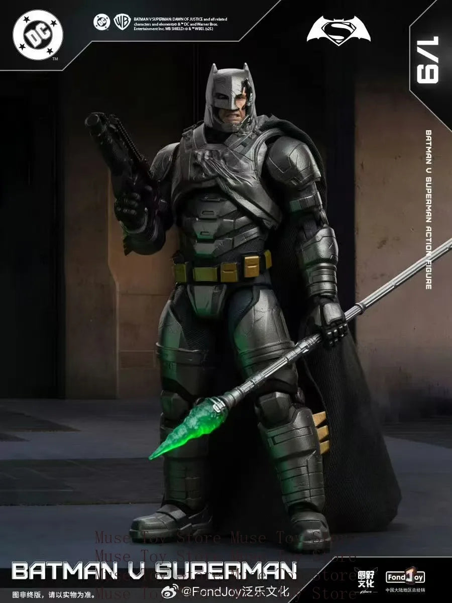 In Stock Original Fondjoy BVS Armored Batman Battle Damaged Superman Figure Set 1/9 Model Doll Custom Toy Gifts