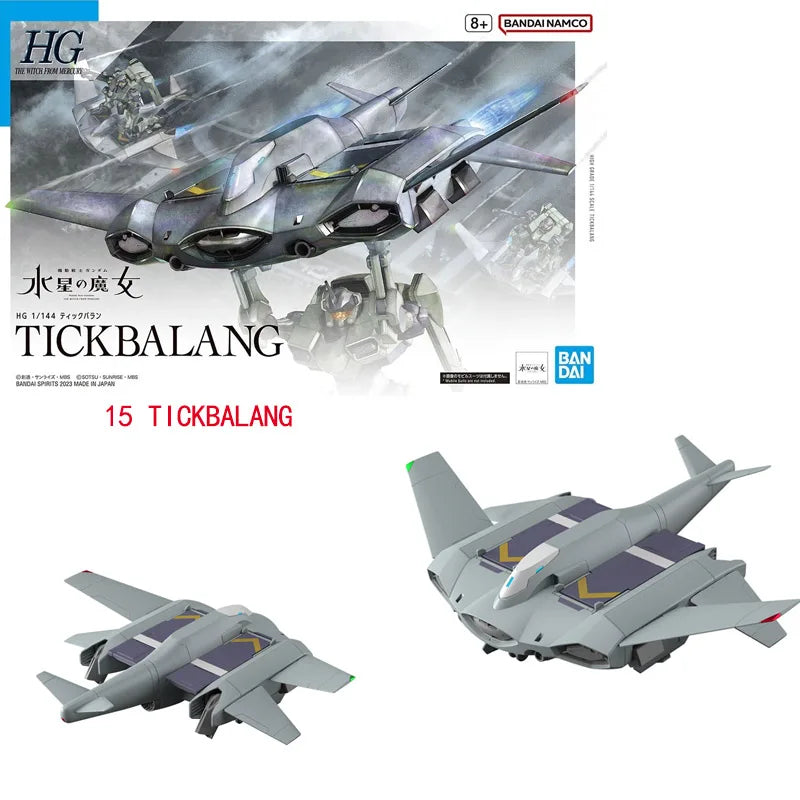 Bandai Genuine HG The Witch From Mercury GUNDAM LFRITH CALIBARN BEGUIR-BEU DARILBALDE ZOWORT HEAVY Anime Assembly Model Toys Kid