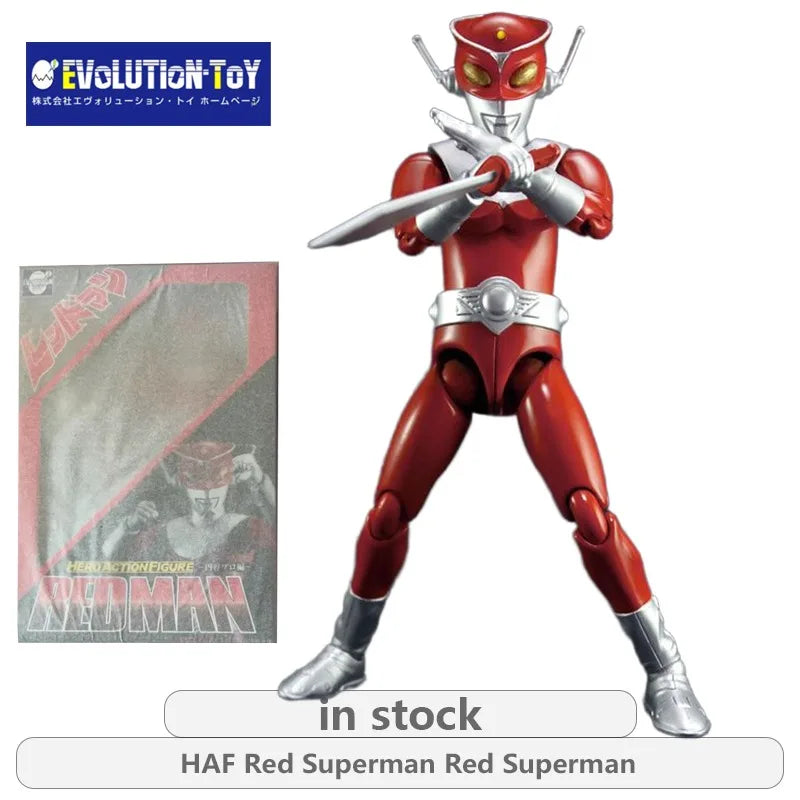 EVOLUTION TOY Original HAF (Hero Moving Doll) Series Red Superman\Alien Baltan  Anime Action Figure Model Toys Gifts Fo Boys