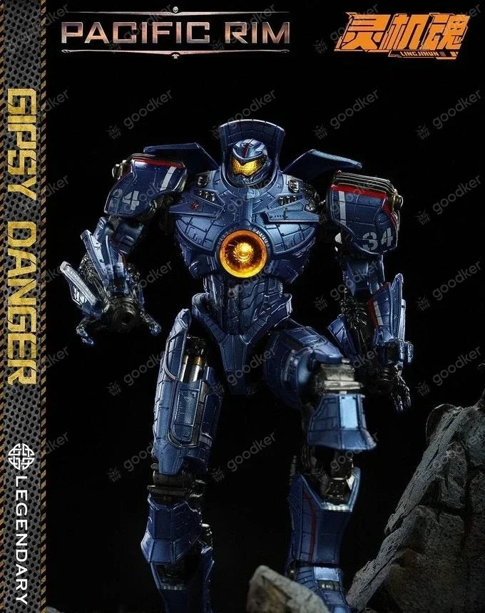 LING JIHUN Original Pacific Rim Crimson Typhoon Finished Mecha LED Light Emitting Character Model Toy Gift Collection
