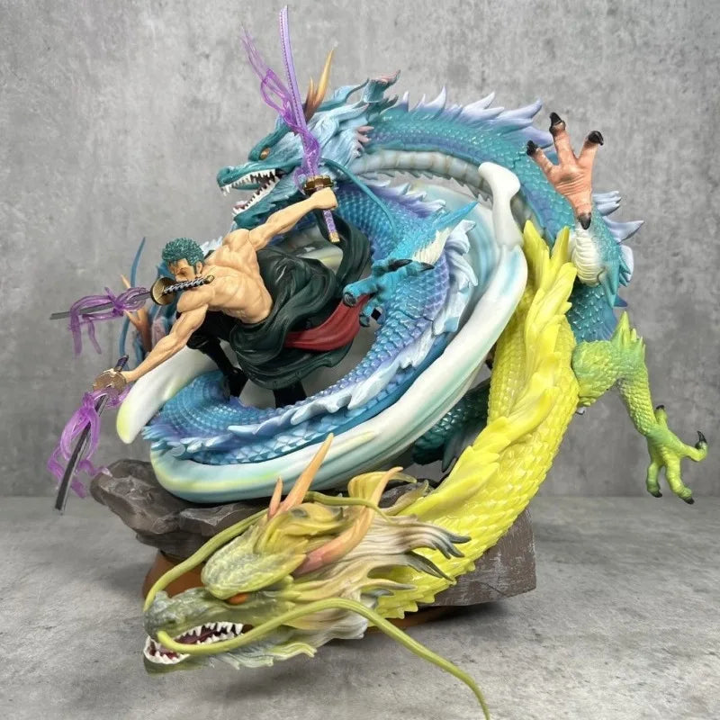 One Piece Zoro Three Dragons Super Giant Tornado Style Figure - Premium Anime Collectible Figurine for Fans