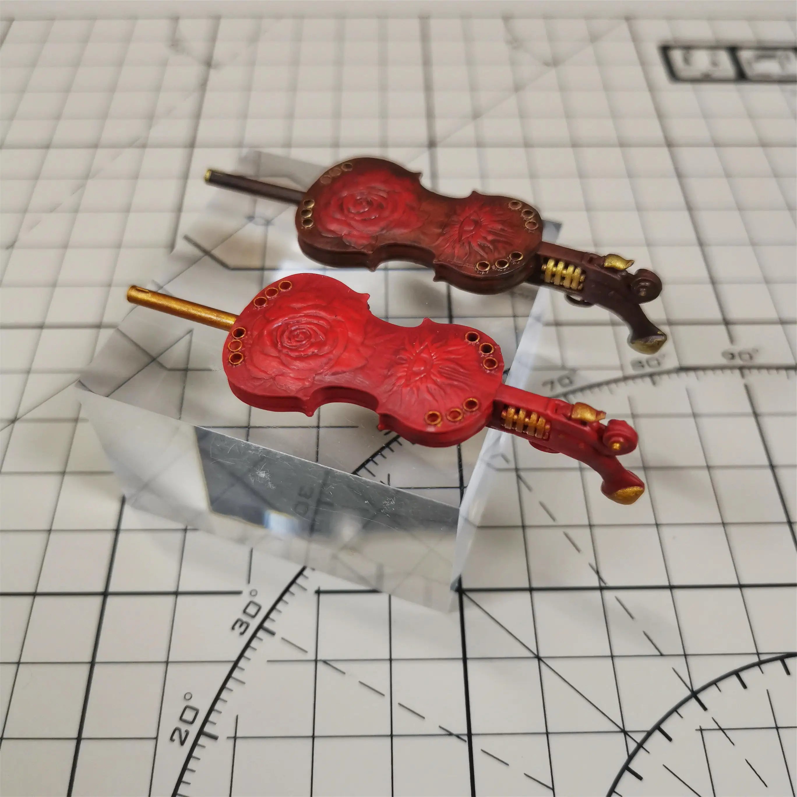 【No Figure】1/12 Scale Female Resin Unpainted Conversion Parts Violin - Shaped Fit Kotobukiya Model For Collection For DIY