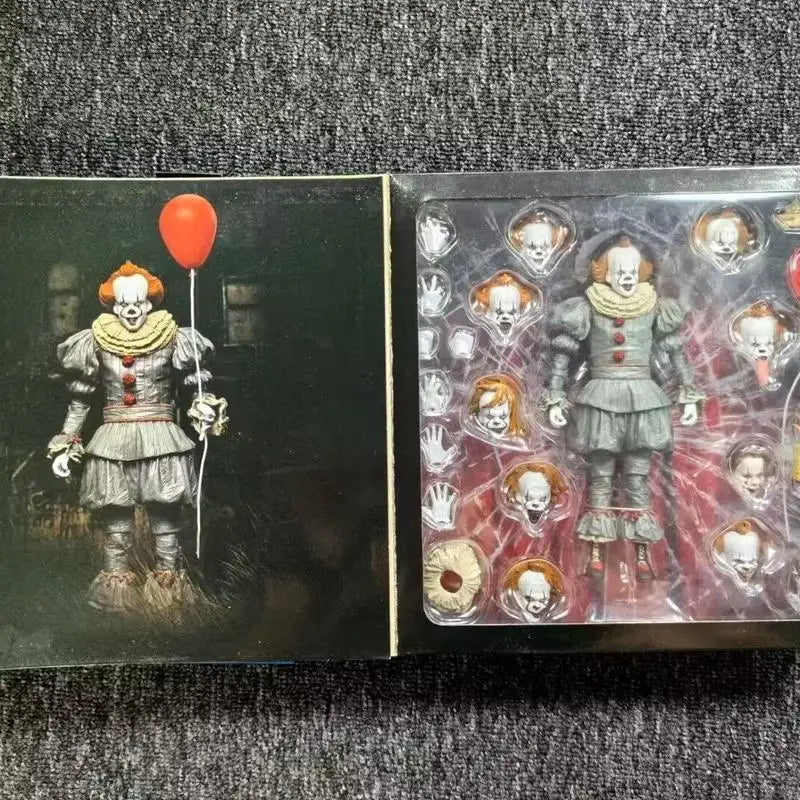 NECA IT Pennywise Deluxe Edition 7 Action Figures Ultimate Horror Collectible Model Desktop Ornament Surprise Gift Toys For Boy