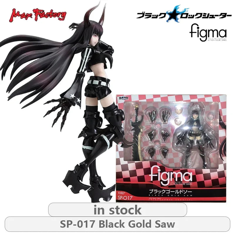 Max Factory Original FIGMA Black Rock Shooter  Series SP041 Black Rock Shooter\SP040 BRSB Anime Action Figure Model Toys