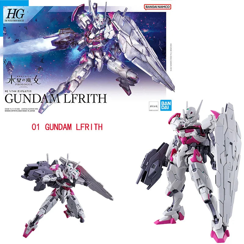 Bandai Genuine HG The Witch From Mercury GUNDAM LFRITH CALIBARN BEGUIR-BEU DARILBALDE ZOWORT HEAVY Anime Assembly Model Toys Kid