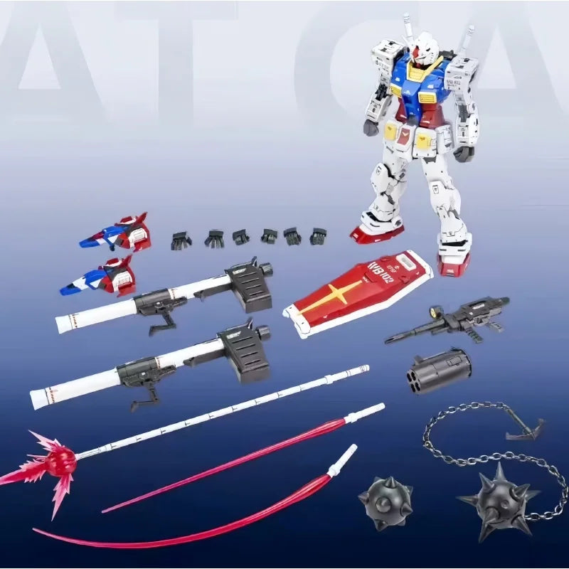 Hot Fat Cat Model Rg 1/100 Model Rx-78-2 Ver 2.0 Assembly Model Kit Rgu Movable Joints Collectible Robot Kits Models Gifts Toys