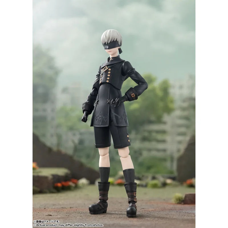 Bandai Original Genuine Figure NieR:Automata Model Kit Anime Figures SHF 9S Collection Model Action Figure Children's Toys Gifts