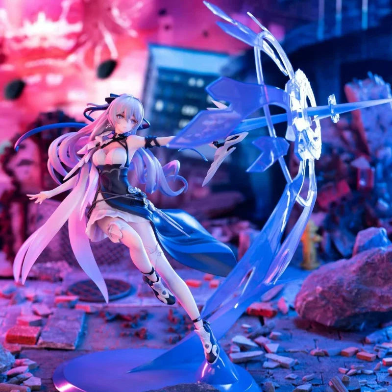 HobbyMax Honkai Impact 3 Bronya Secondary Silver Wing 36cm 1/7 Anime Action Figure Model Collectible Mecha Girl Figure Toys Gift