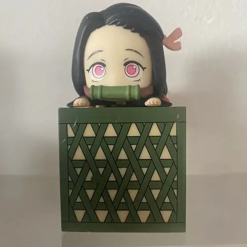 Japanese Bandai Genuine Scale Model Demon Slayer Q Edition Series Model Kamado Tanjirou Nezuko Action Figure Toys