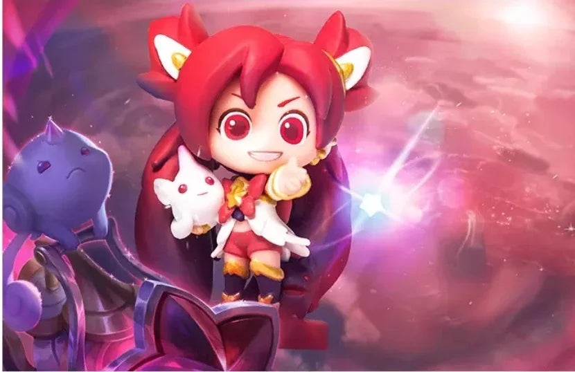 Original LOL League of Legends Lulu Jinx Poppy Janna Star Guardian Game Statues Action Figures Mini Model Toys Gift