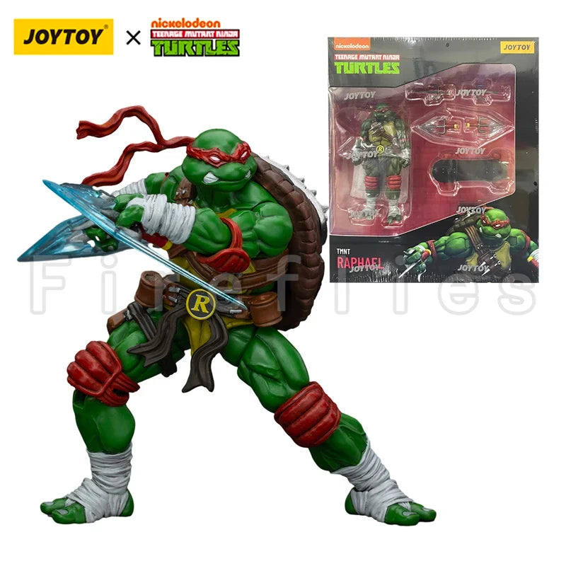 1/18 JOYTOY Action Figure Turtles Michelangelo Donatello Leonardo Raphael Re-issue Version Anime