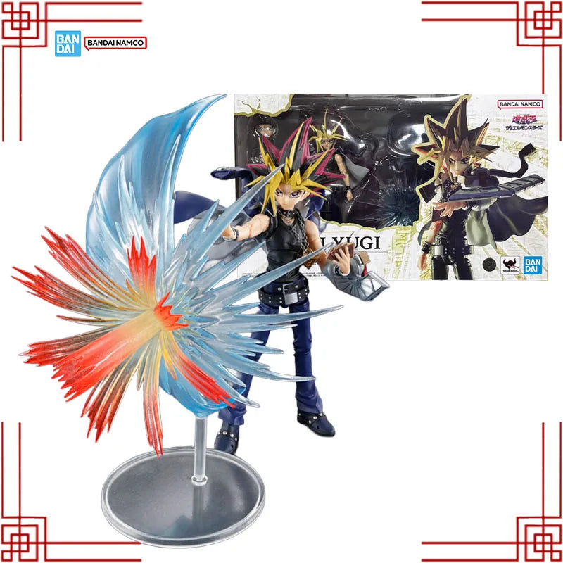 Bandai S.H.Figuarts Yu-Gi-Oh！Model Kit Genuine SHF Yami Yugi Anime Action Figure Collection Finished Model boys Christmas gifts