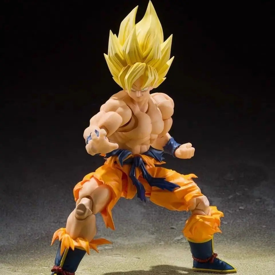 Anime Dragon Ball Z Goku Figure Super Saiyan Battle Damage Shf Figures Pvc Ko Model S.H.Figuarts Action Figure Toy Gift In Stock