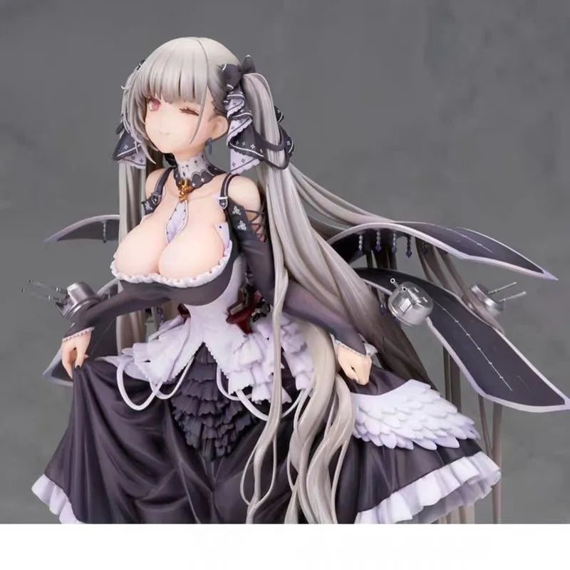 Azur Lane Formidable High-Quality Deluxe Statue Gothic Lolita Dress Anime Model Figure with Exchangeable Face Parts for Display