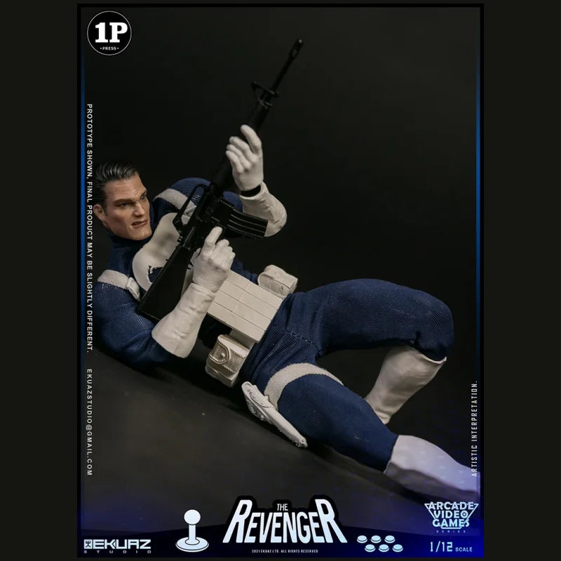 EKUAZ STUDIO EKS06 Punisher Action Figure 1/12 Scale Avengers Collection Full Set 6in Male Soldier Collectible Toy by in Stock
