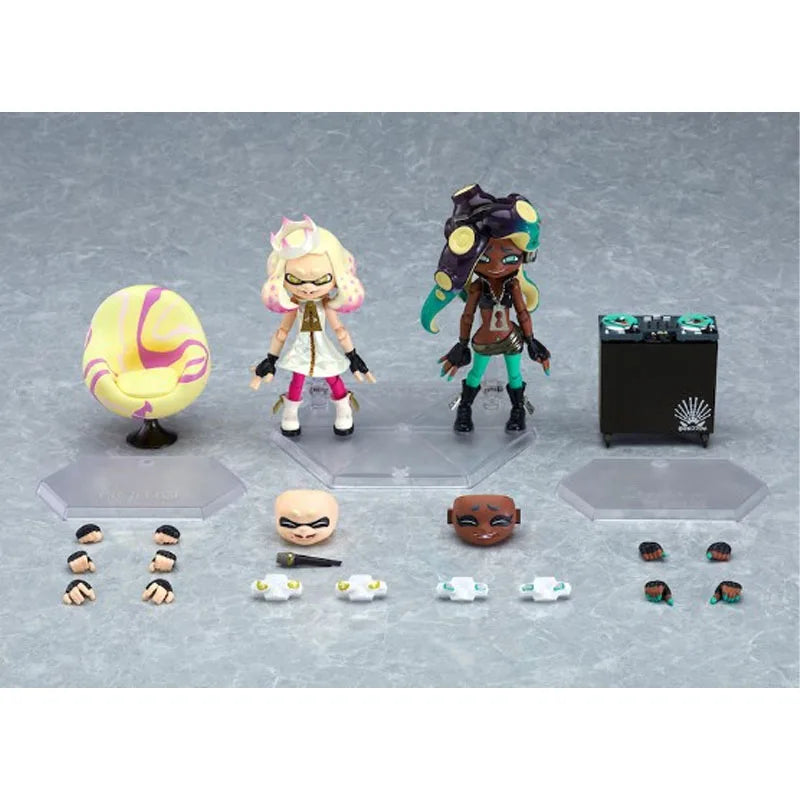 Max Factory Original Figma Splatoon 2 Off The Hook Anime Action Figures Toys for Boys Christmas Gift Collectible Model Ornaments