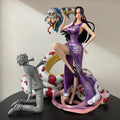 One Piece Boa Hancock Full Set with Petrified Sanji Snake Princess Anime Figure Model Statue