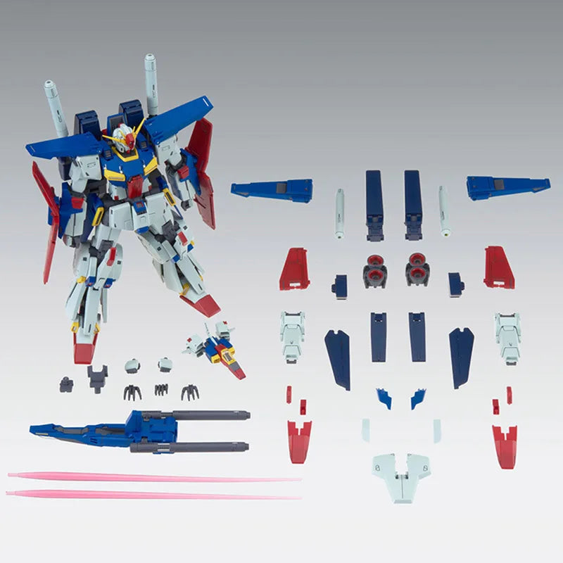 In Stock BANDAI PB LIMITED MG 1/100 MSZ-010S ENHANCED ZZ GUNDAM Ver.Ka Anime Action Figures Assembly Model Collection Toy
