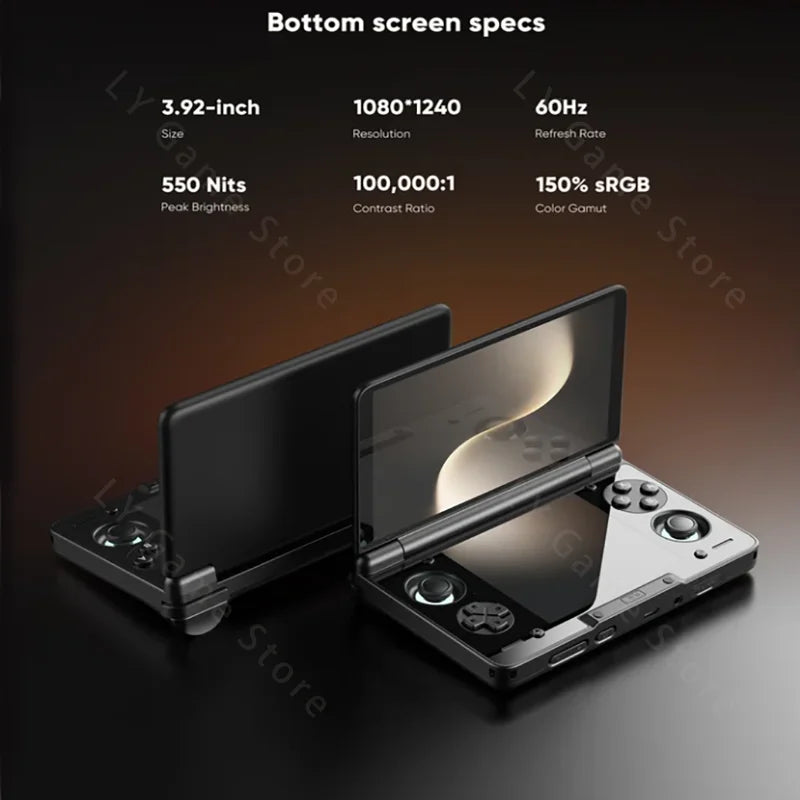 Original AYN Thor 6'' OLED Dual Screen Gaming Handheld Qualcomm Snapdragon CPU Android13 6000mAh Battery Hall Stick Game Console
