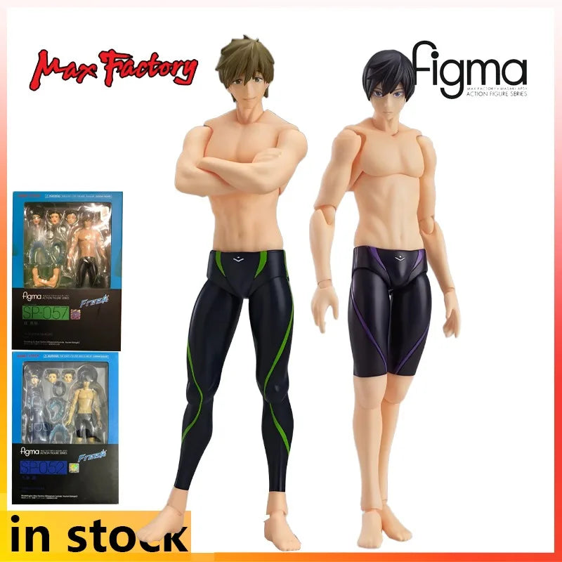 Max Factory Original Figma Fertiges Produkt Bewegliche exquisite Puppe Free!-Timeless Medley Anime Spielzeug Modell Festival Geschenk für Jungen