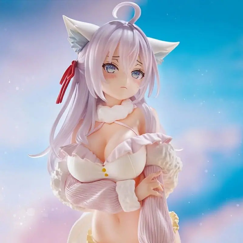 Neu 25cm Anime Schüchternes Mädchen neben dem Tisch Alya Fuchs Mädchen Sexy Ornament Sammlerfigur Bikini Strand Erwachsenen Modell Spielzeug Geschenk Fans