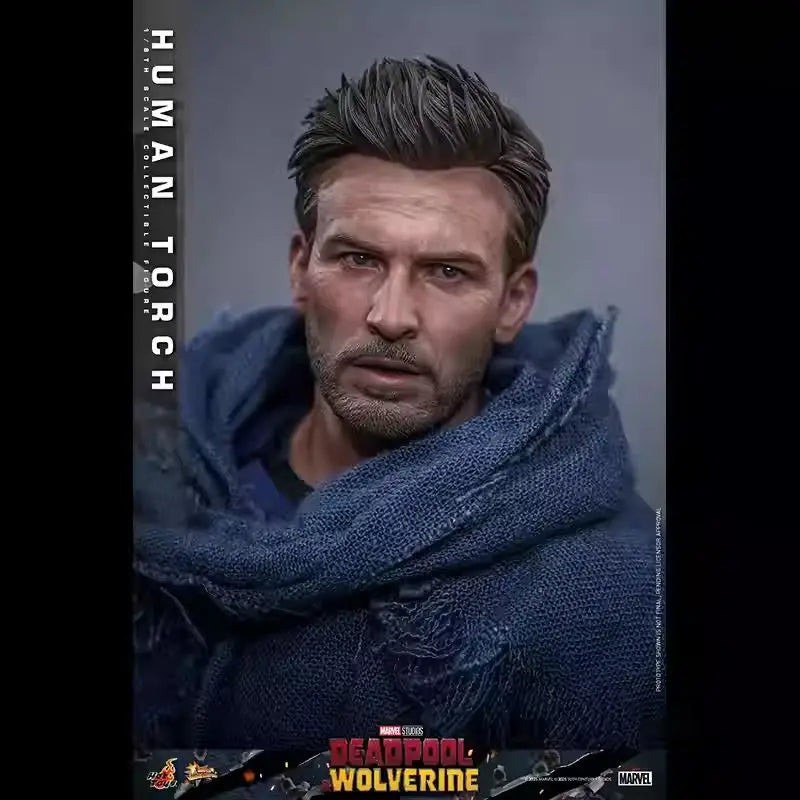 Hottoys MMS789 Marvel Human Torch Actionfigur - Sammelbares detailliertes Filmmodell Deadpool & Wolverine Erwachsenensammlerstück