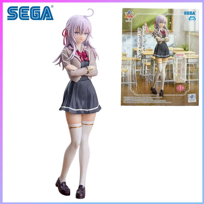 SEGA In Stock Luminasta Alya Sometimes Hides Her Feelings in Russian Anime Ver Alya School Uniform Action Figure in stock Kawaii