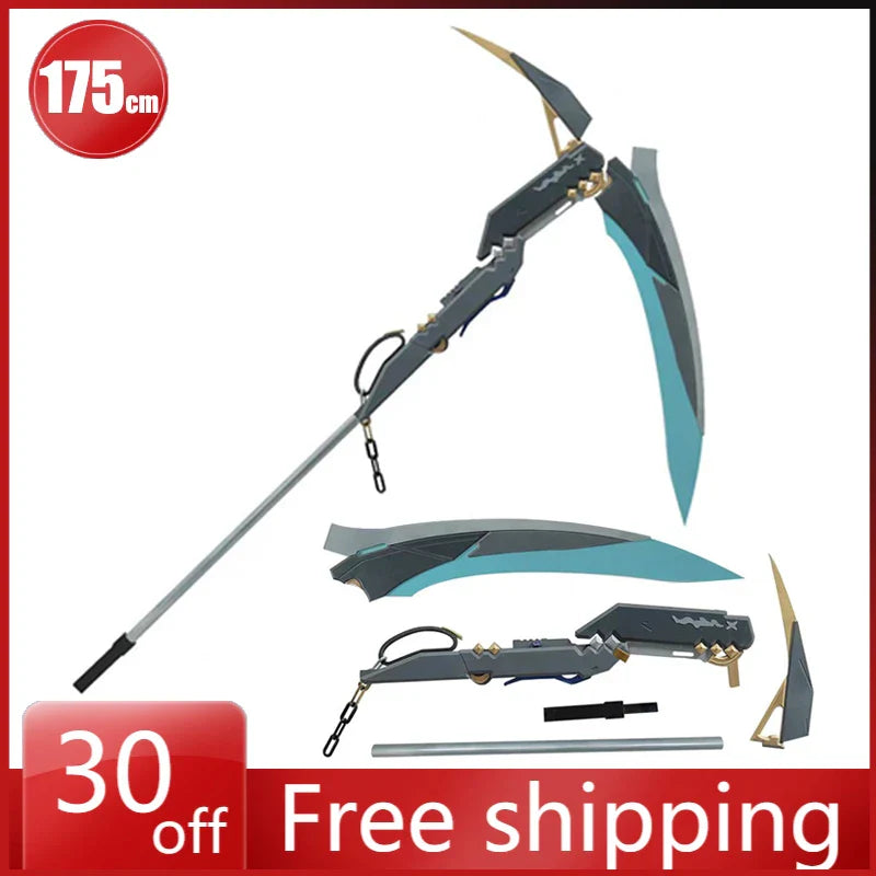 175cm Zenless Zone Zero Waffen Modell Hugo Vlad Cosplay Sense Ausrüstung PVC Spiel Sammlerstücke Geschenke Spielzeug Versand innerhalb von 15 Tagen