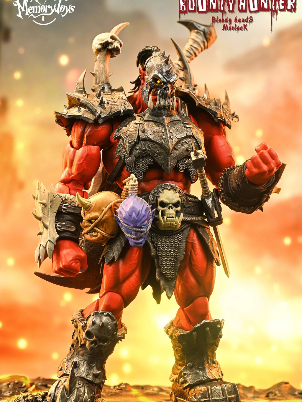 Metytoyz Adventurer World Red Orc Ork Captain Corrup Devil Orc Swordsman Action Figure Special Edition