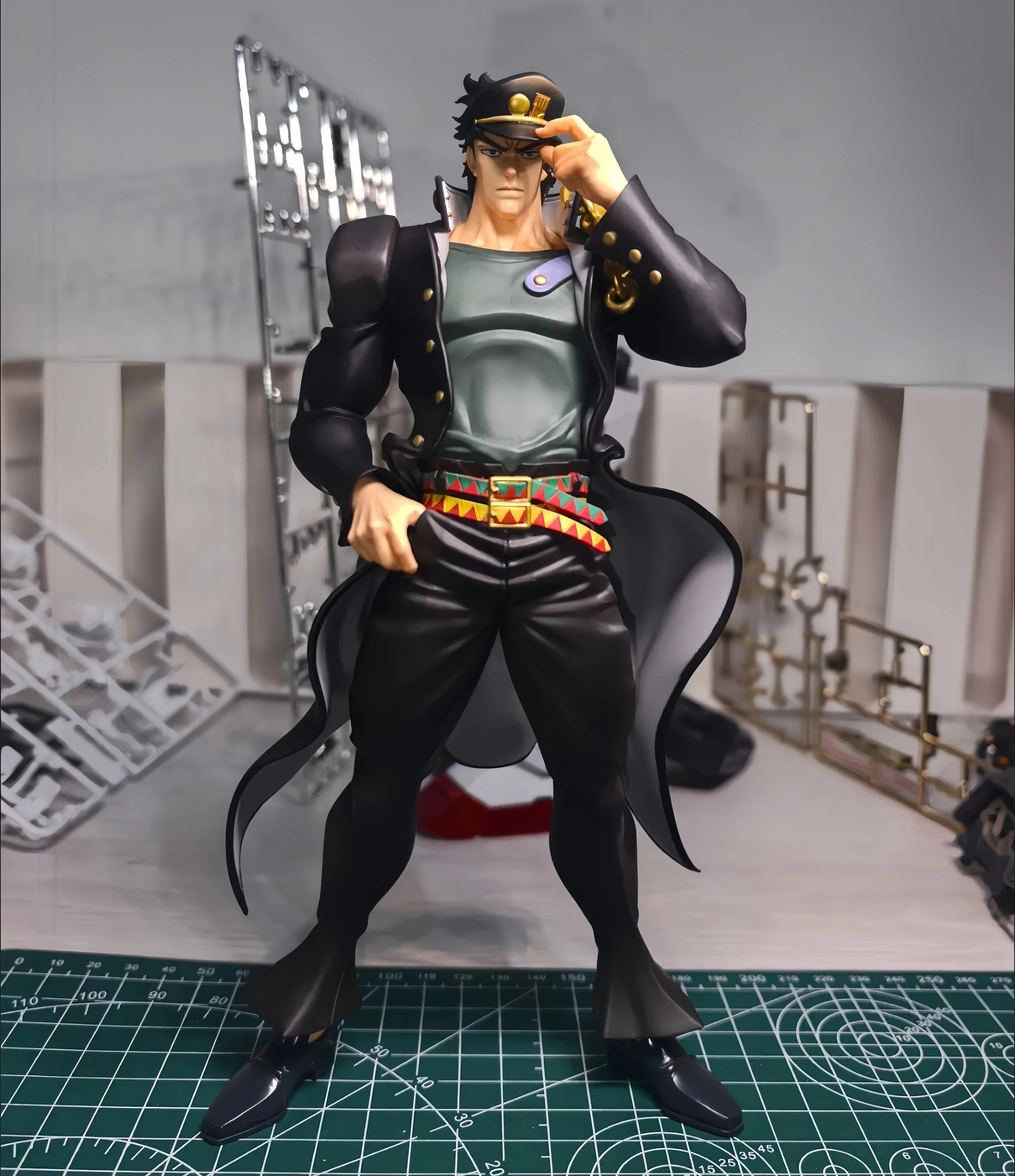 Bandai Banpresto Jojo S Bizarre Adventure Jotaro Kujo Anime Figure Model Toy Pvc 22cm Stardust Crusaders Mometria Model Toy