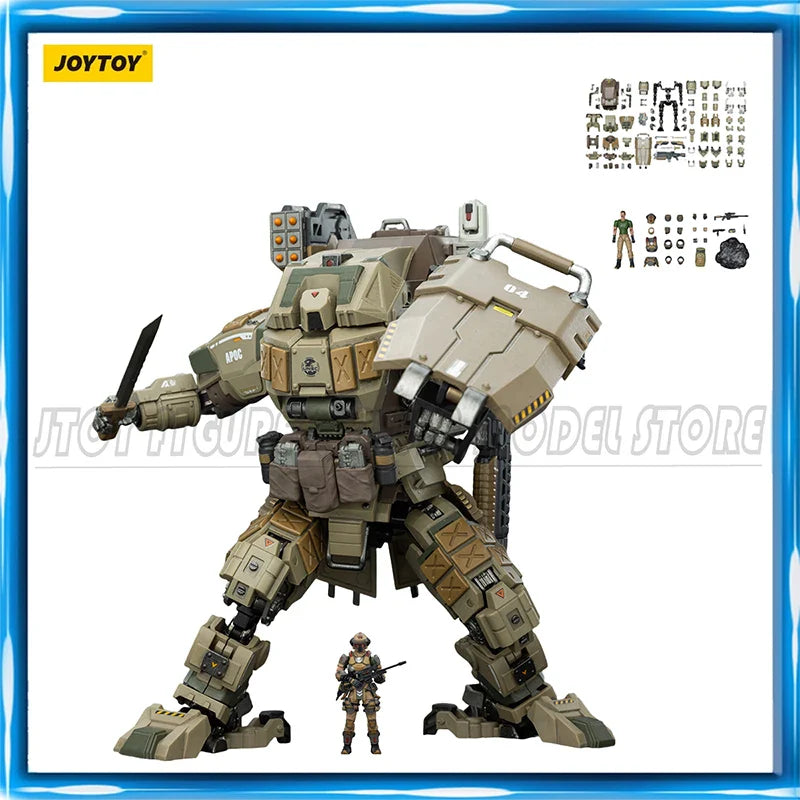 JOYTOY 1/25 Actionfigur APOC Serie Iron Vanguard Schwerer Angriffsmech UNSC Scharfschütze Ivan Anime-Figuren Spielzeug