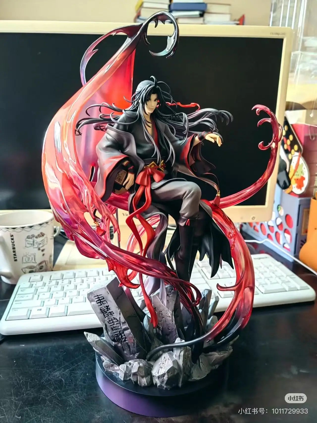 Genuine Mo Dao Zu Shi Wei Wuxian Action Figure Yi Ling Lao Zu Ver Large Figurine Anime Collection Pvc Model Statue Doll Gift