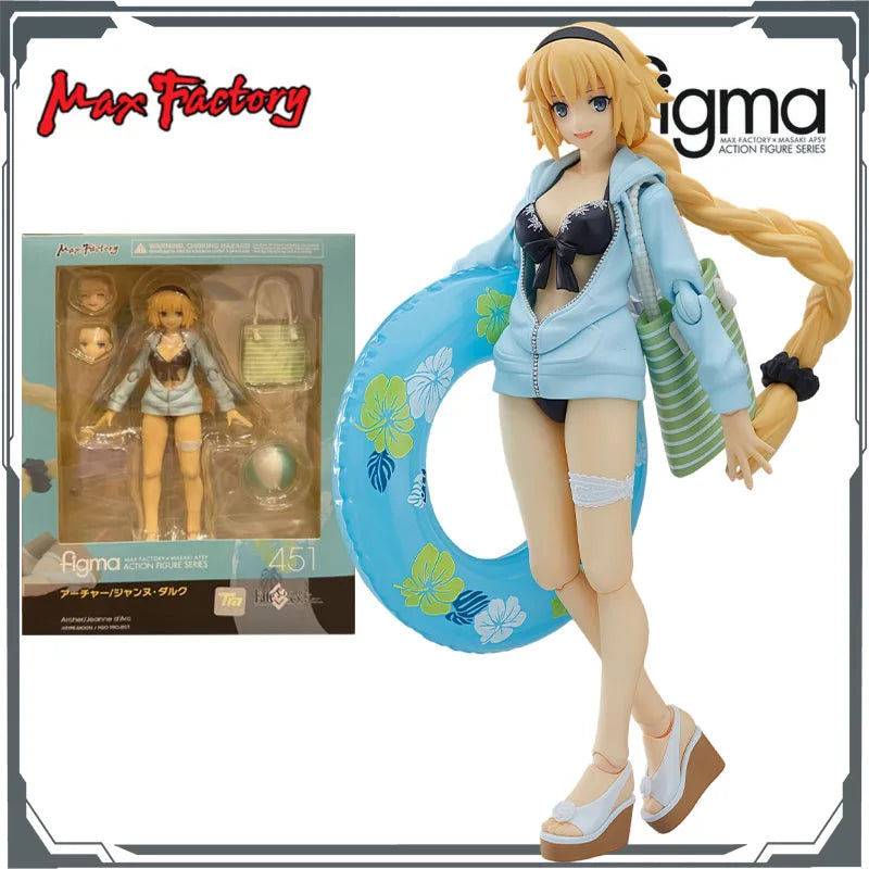 Max Factory Original Figma Archer / Jeanne D ' Arc Anime Action Figures Toys for Boys Christmas Gift Collectible Model Ornaments