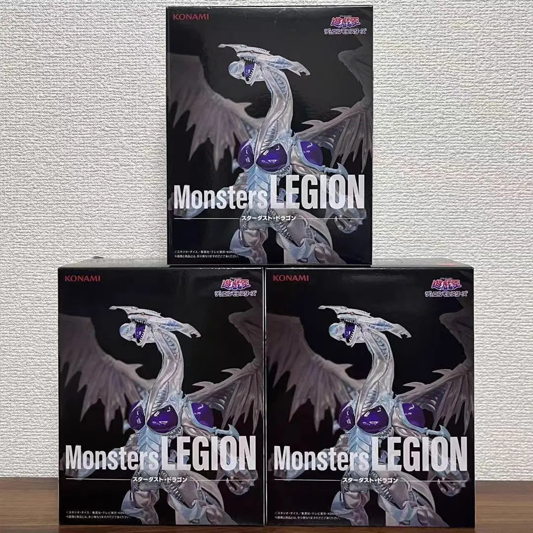 Bandai Original KONAMI Monsters Stardust Dragon Yu-Gi-Oh! Anime Figure Action Figurine Toys PVC Model Collection Doll Gift